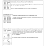 Quadratic Regression Worksheet Regression Using Google Sheets