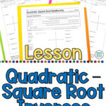 Quadratic Square Root Inverse Functions Lesson Quadratics Algebra