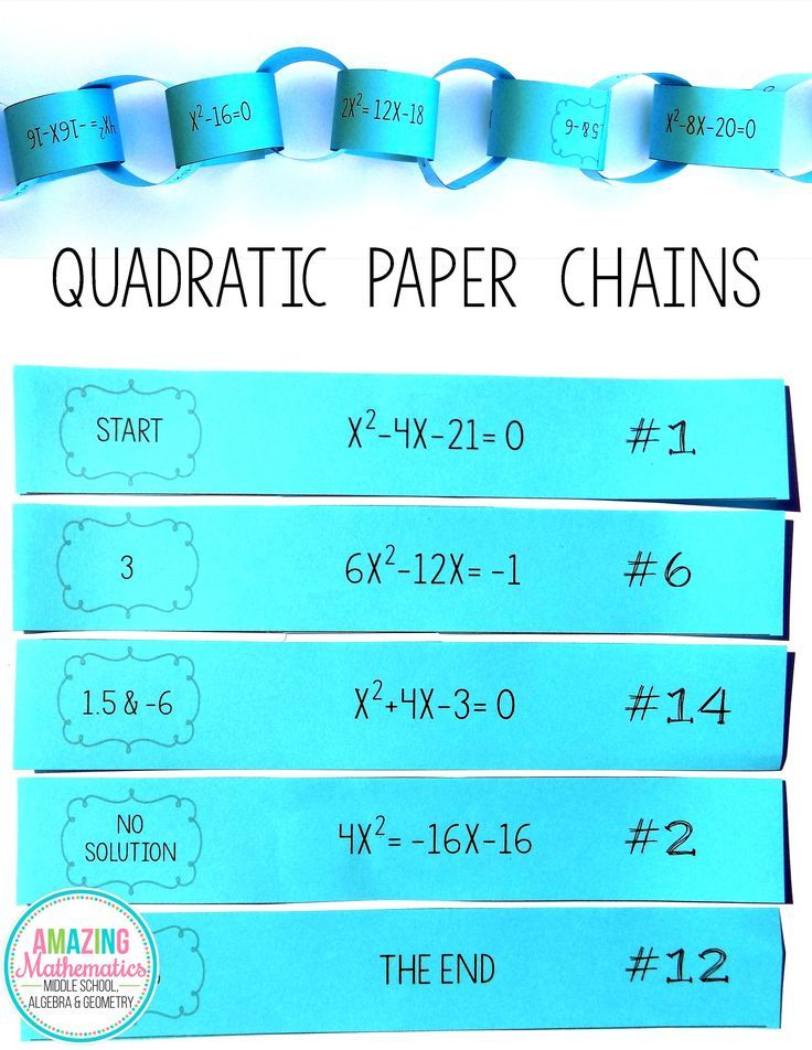 Quadratics Review Worksheet