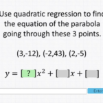 Solved Use Quadratic Regression To Find The Equation Of The Chegg