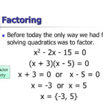 Solving A Quadratic Equation By Factoring A Plus Topper