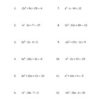 Solving Quadratic Equations For X With a Coefficients Between 4 And