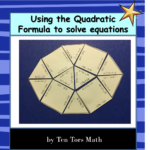 Solving Quadratic Equations Puzzle Activity TenTors Math Teacher