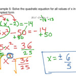 Solving Quadratics Taking Square Roots Notes Math High School Math