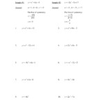 Standard Form To Vertex Worksheet Doc Of Parabola Given And Db excel