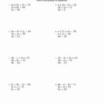 Systems Of Equations Substitution Worksheet Db excel